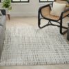 Nourison rug Modern Comfort MNC03 IVBLK IVORY BLACK 5x7 099446902153 interior 1