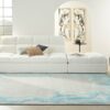 Nourison rug Prismatic PRS22 SMSBL SEA MIST BLUE 8X10 099446862471 Ad Stock 01