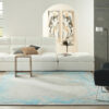 Nourison rug Prismatic PRS22 SMSBL SEA MIST BLUE 8X10 099446862471 interior 3