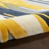 Nourison rug Prismatic PRS24 GRYGD GREY GOLD 8X10 099446889522 TX01