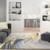Nourison rug Prismatic PRS24 GRYGD GREY GOLD 8X10 099446889522 interior 3