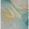 Nourison rug Prismatic PRS27 GRSFM GREY SEAFOAM 8x10 099446891938