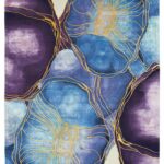 Nourison Rugs, Prismatic PRS32 Blue / Gold