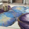 Nourison rug Prismatic PRS32 BLGLD BLUE GOLD 6x8 099446135254 interior 1
