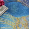 Nourison rug Prismatic PRS32 BLGLD BLUE GOLD 6x8 099446135254 interior 2