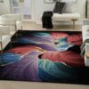 Nourison rug Prismatic PRS34 BLACK 8X10 099446160546 interior 1
