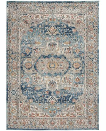 Nourison rug Quarry QUA11 IVBLU IVORY BLUE 5X7 099446819864