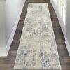 Nourison rug Rustic Textures RUS07 IVGRB IVORY GREY BLUE 2x8 099446496287 interior