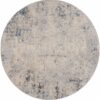 Nourison rug Rustic Textures RUS07 IVGRB IVORY GREY BLUE 8XRND 099446836175