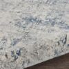 Nourison rug Rustic Textures RUS07 IVGRB IVORY GREY BLUE 8XRND 099446836175 TX01