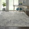Nourison rug Rustic Textures RUS07 IVGRB IVORY GREY BLUE 8x11 099446496300 interior 1