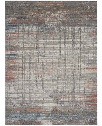 Nourison rug Rustic Textures RUS12 GRYMT GREY MULTICOLOR 8x11 099446799135