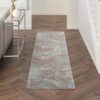 Nourison rug Rustic Textures RUS15 LGYRS LIGHT GREY RUST 2x8 099446799319 interior 1