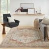 Nourison rug Sahar SHR06 IVRUS IVORY RUST 8x10 099446898760 interior 3