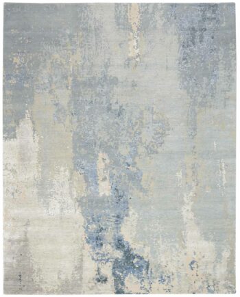 Nourison rug Silk Shadows SHA21 BLUSK BLUE SKY 8X10 099446020628