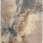 Nourison Rugs, Silk Shadows SHA23 Beige / Blue