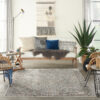 Nourison rug Starry Nights STN10 GRYNV GREY NAVY 5x7 099446797285 interior 3