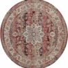 Nourison rug Vintage Kashan VKA01 RED 6xRND 099446455222 C
