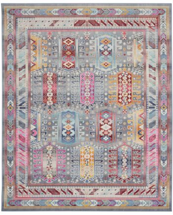 Nourison rug Vintage Kashan VKA06 GYMTC GREY MULTICOLOR 8x10 099446811998