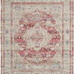 Nourison Rugs, Vintage Kashan VKA07 Red / Ivory