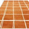 Asiatic rug Albany Grid Rust 1