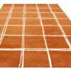 Asiatic rug Albany Grid Rust 1 3D