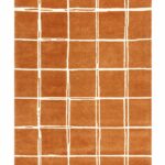 Rug Asiatic Albany Grid Rust