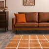 Asiatic rug Albany Grid Rust interior new