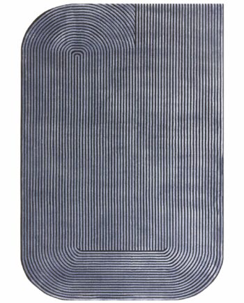 Asiatic rug Kuza Shape Black Navy