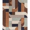Asiatic rug Matrix 88 Klotski Terracotta