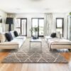 Asiatic rug Noah Charcoal interior square