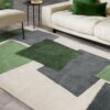 Asiatic rug Romy 12 Papercut Green interior square