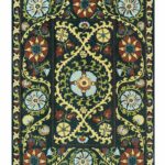 Louis De Poortere Rug, Antiquarian Bavaria 9729, Suzani design