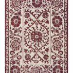 Louis De Poortere Rug, Antiquarian Zephyr 9734, Suzani design