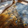 Louis De Poortere rug Cities Dubai 9698 Cities Dubai Gold Sea Ambiance