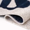 Louis De Poortere rug Craft Ribbon 9849 Sea Ink fold