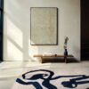 Louis De Poortere rug Craft Ribbon 9849 Sea Ink interior