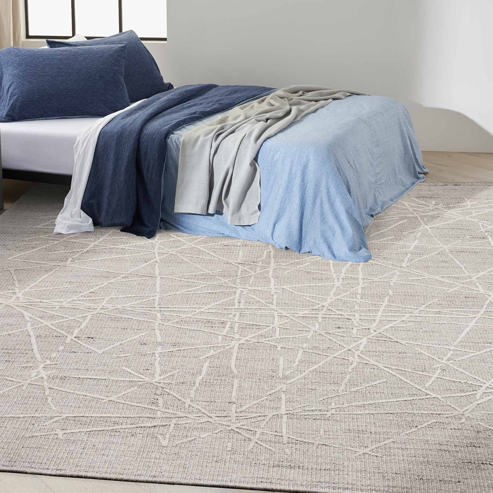 Calvin Klein rug Wander CK044 WND01 GREY 10x14 099446957122 interior 1