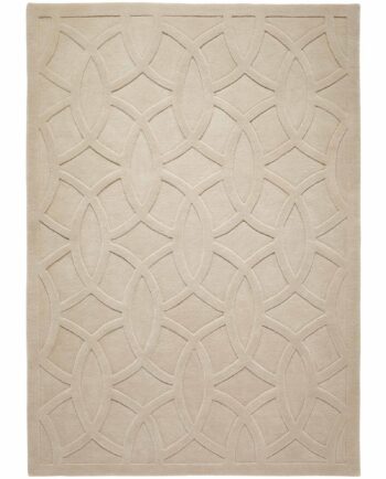 Concept Looms rug Priory PR 101 CIRCLES TAUPE frontal