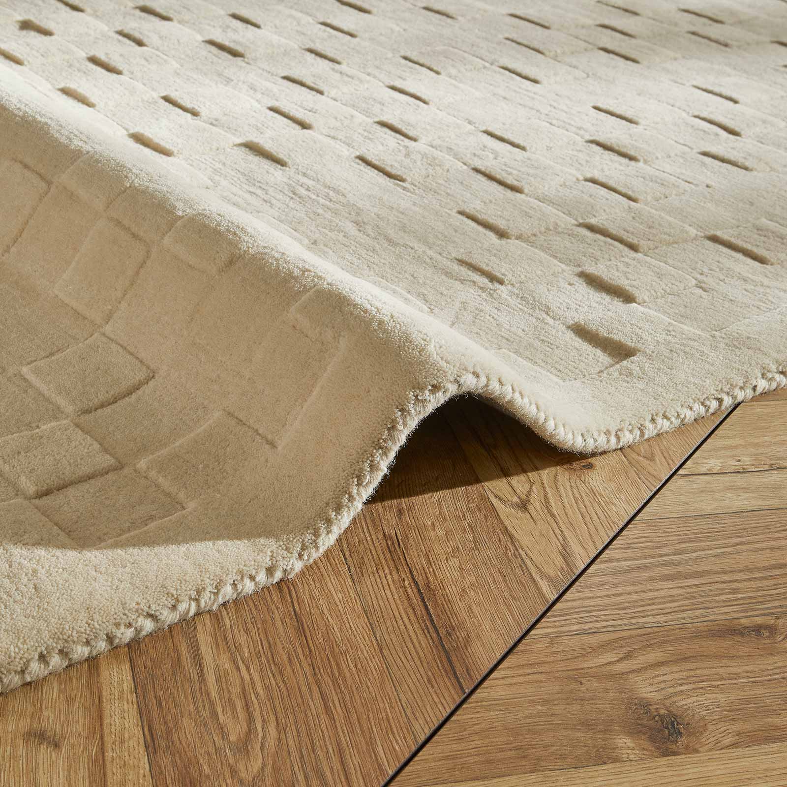 Concept Looms rug Priory PR 102 SQUARES IVORY roll
