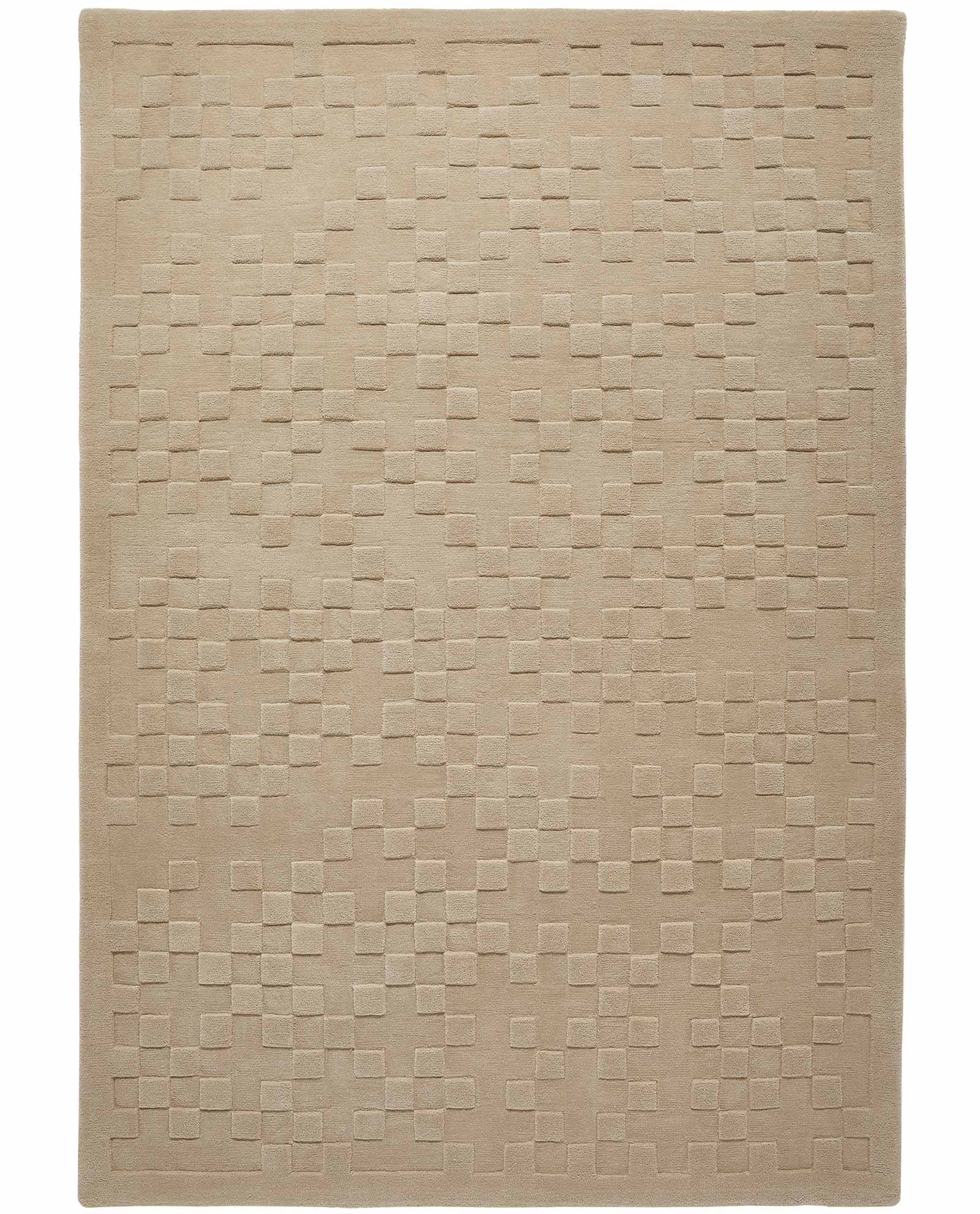Concept Looms rug Priory PR 102 SQUARES TAUPE frontal