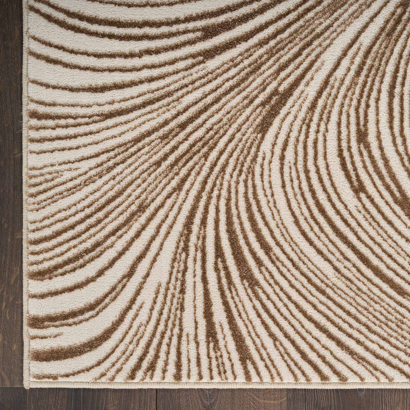 DKNY rug Central Park West DK001 CEP02 BGEBN BEIGE BROWN 5x7 0841491122341 corner