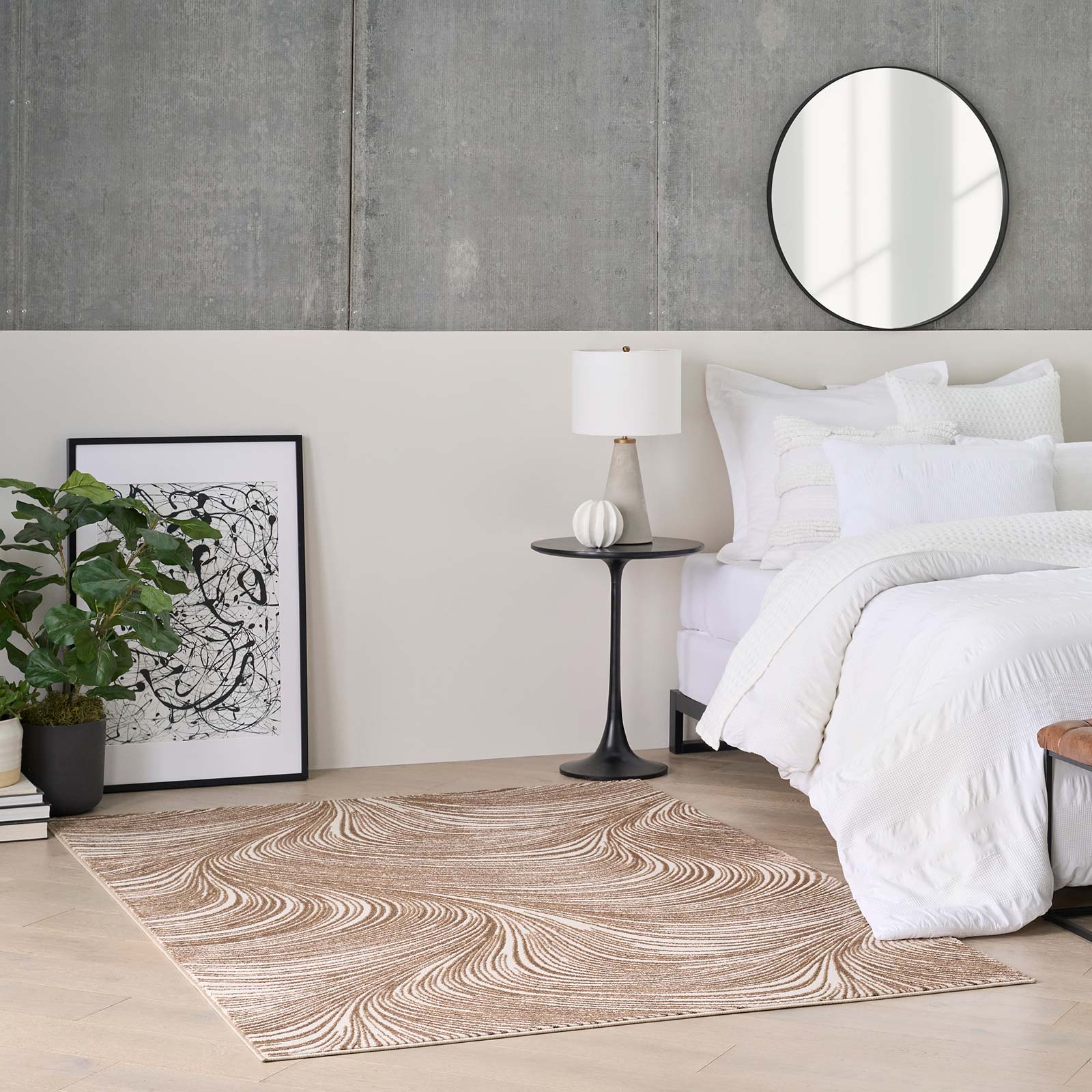 DKNY rug Central Park West DK001 CEP02 BGEBN BEIGE BROWN 5x7 0841491122341 interior 4