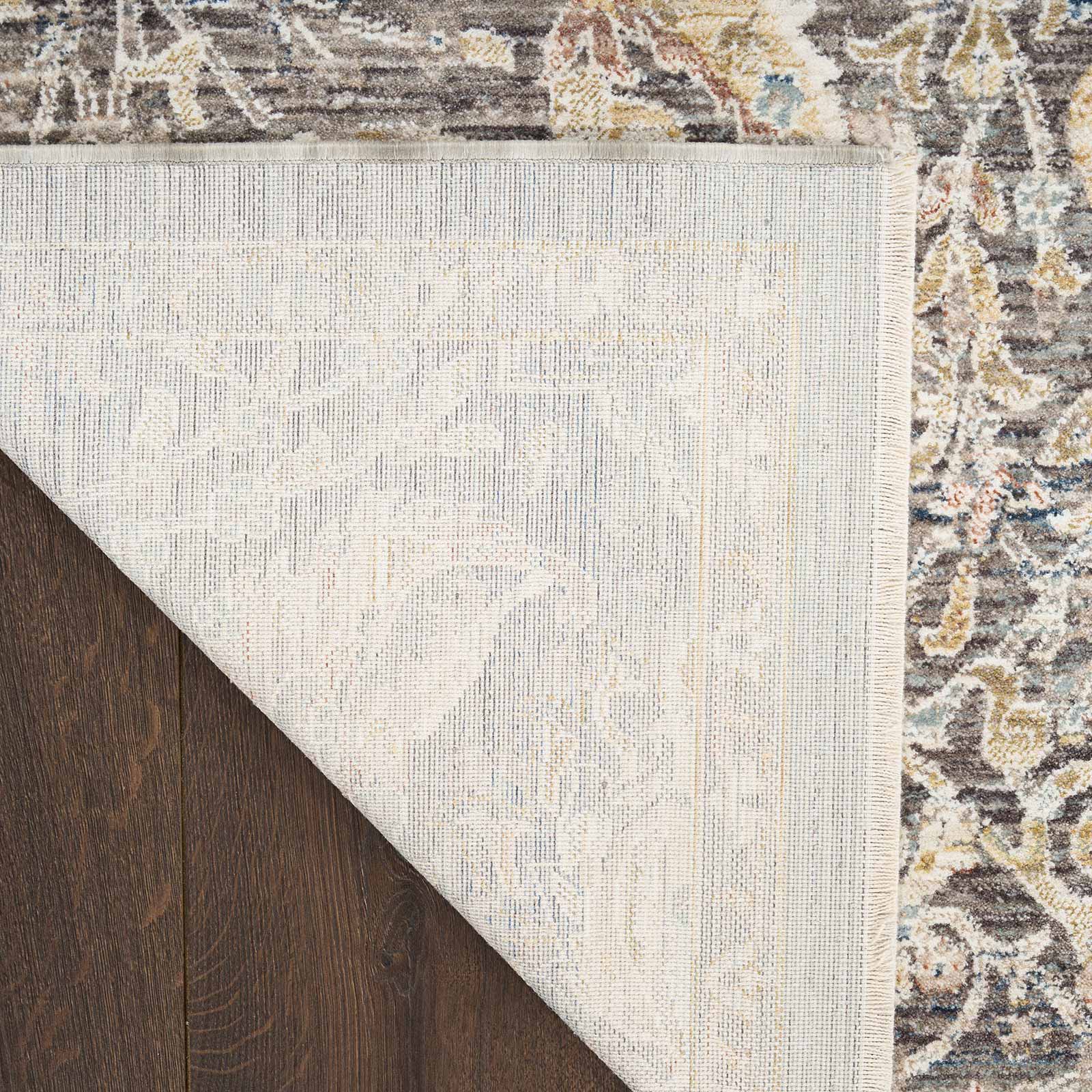 Nourison rug Antique Fusion ANF03 CHAMT CHARCOAL MULTICOLOR 5x8 841491157831 corner B