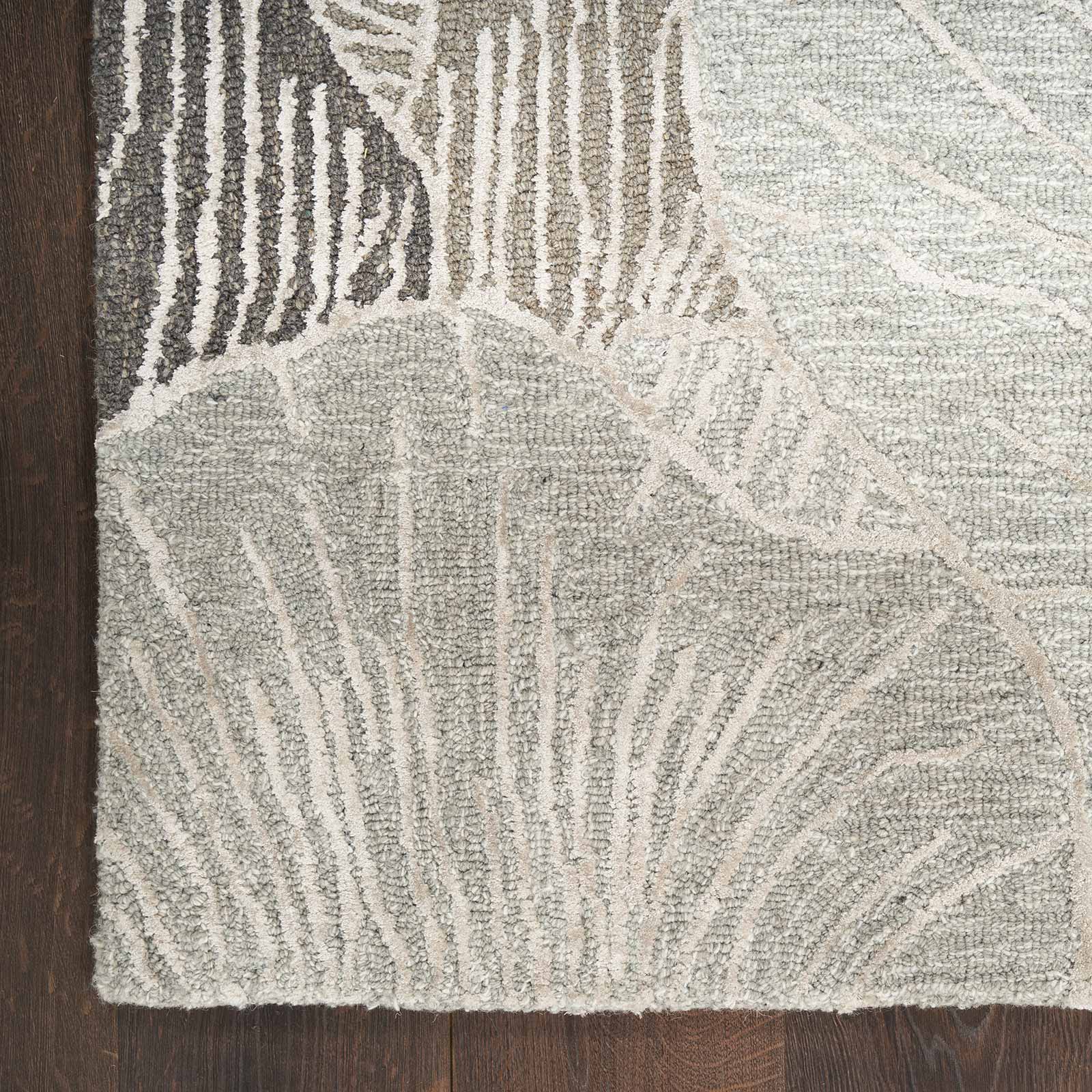 Nourison rug Avra AVR01 GREY 9x12 099446970428 corner