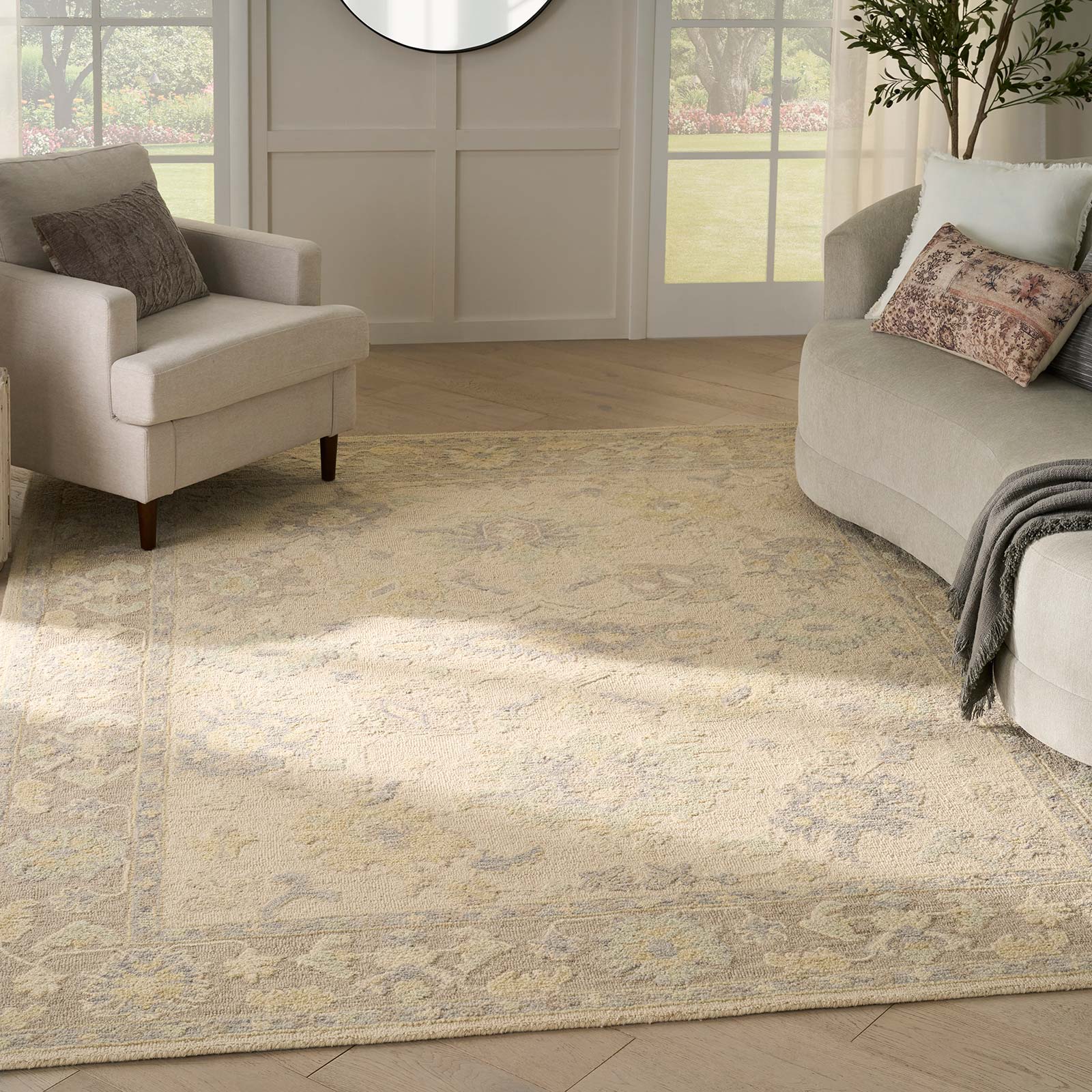 Nourison rug Maison MSO04 IVTAU IVORY TAUPE 8x10 0841491129296 interior 1