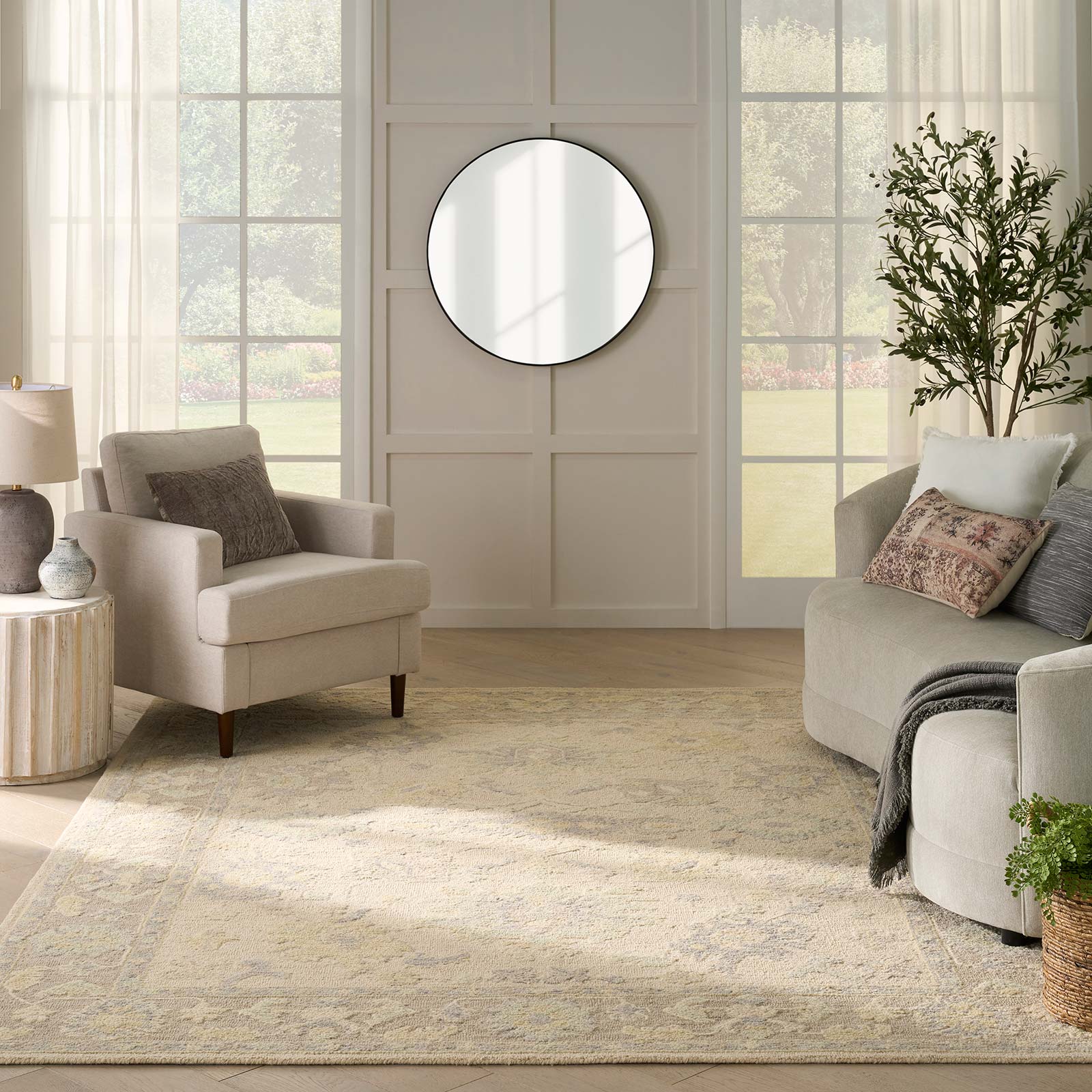 Nourison rug Maison MSO04 IVTAU IVORY TAUPE 8x10 0841491129296 interior 3