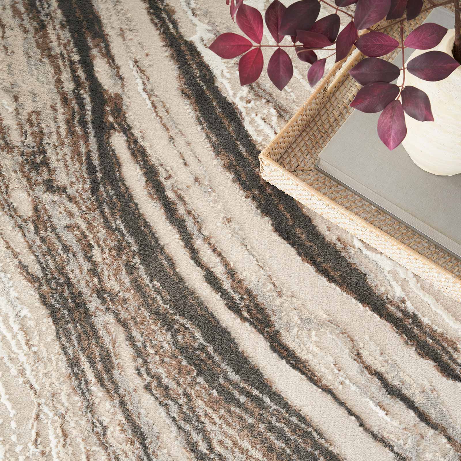 Nourison rug Sustainable Trends SUT05 BGEGY BEIGE GREY 5x7 099446954350 interior 2