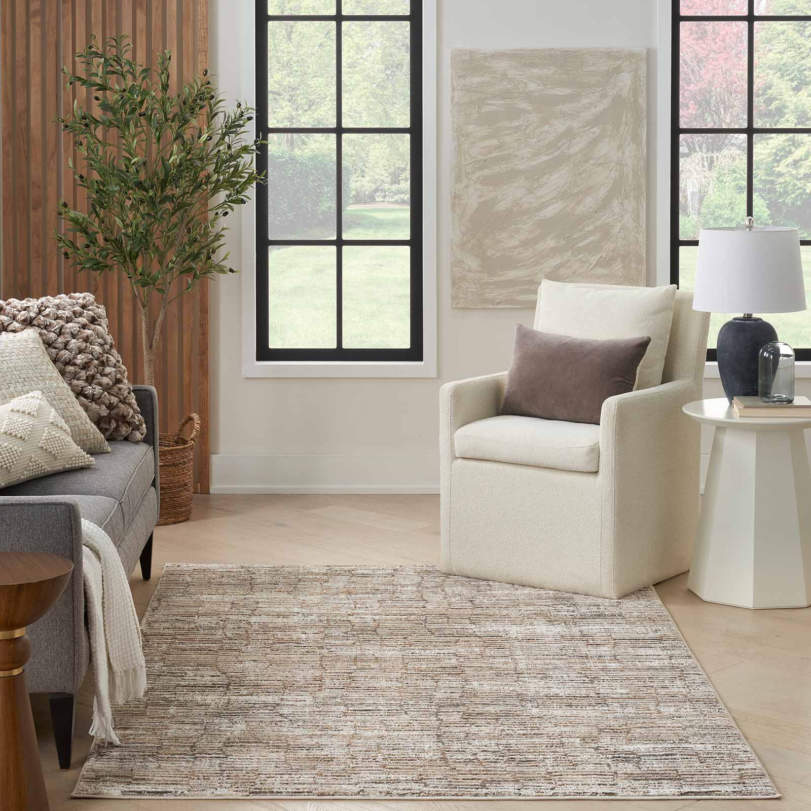 Nourison rug Sustainable Trends SUT06 IVMOC IVORY MOCHA 5x7 099446954411 interior 3