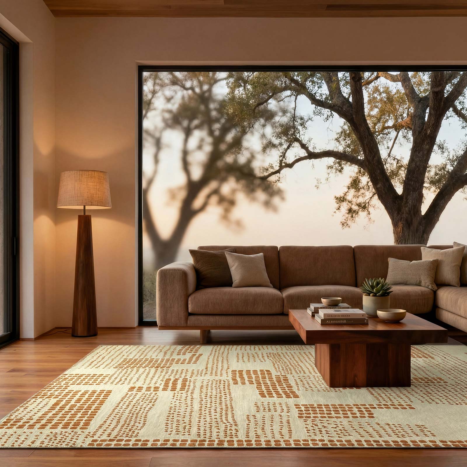 Louis De Poortere rug Craft 2079 Zen Garden Dryed Banana interior